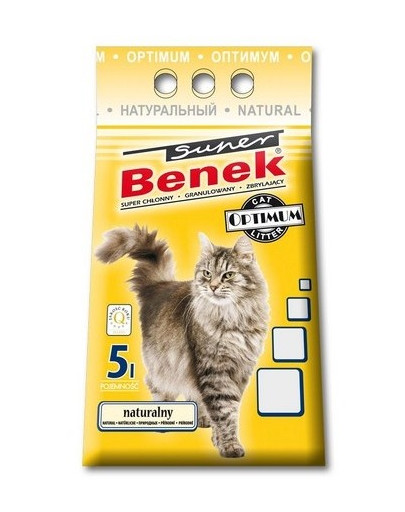 BENEK Super Optimum Katzenstreu Natural 5l