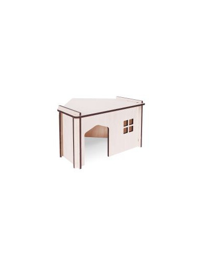 PET INN Eck-Falthaus aus Holz 2