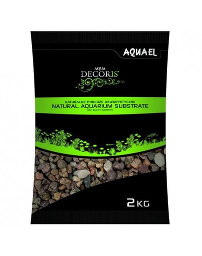 AQUAEL MEHRFARBIGE QUARTZ Natürliche mehrfarbige Substrate 1,4-2 mm 2kg