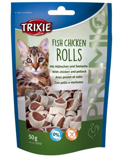 TRIXIE Premio Fish Chicken Rolls 50g
