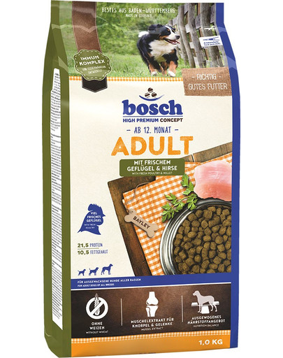 BOSCH Adult mit frischem Geflügel & Hirse 1 kg