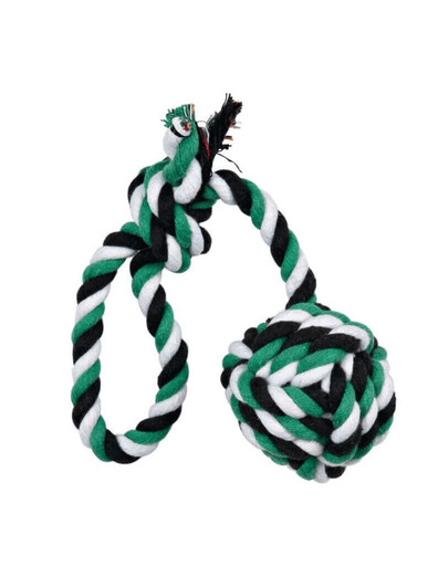 TRIXIE Spieltau mit eingeflochtenem Ball ø 5,5 cm/30 cm