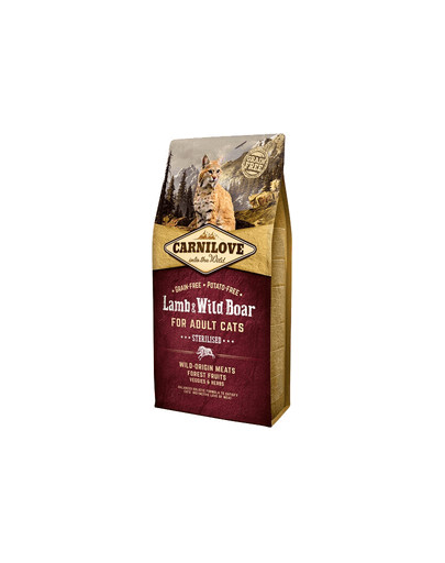 CARNILOVE  Lamb & Wild Boar Sterilised Cat Adult 2kg