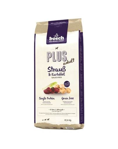 BOSCH PLUS ADULT Strauß & Kartoffel 12,5 kg