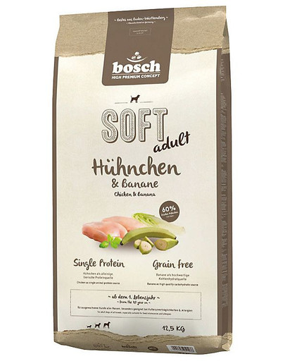 BOSCH SOFT ADULT Hühnchen & Banane 12.5 kg