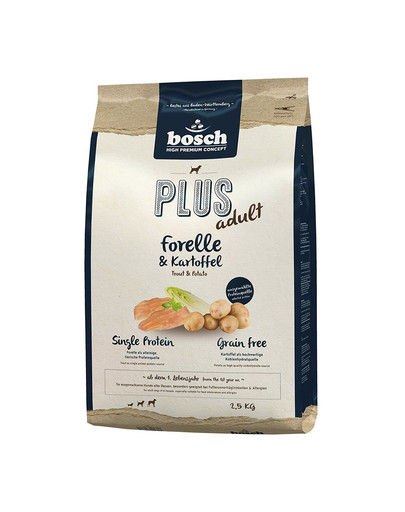 BOSCH PLUS ADULT Forelle & Kartoffel  2,5 kg