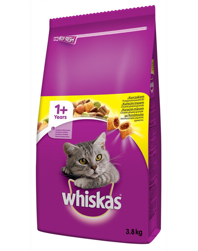 WHISKAS Adult met Kip 3,8 kg Droogvoer voor Katten