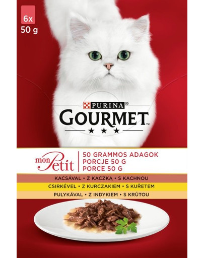 GOURMET Mon Petit mit Huhn, Ente, Truthahn (6x50 g)