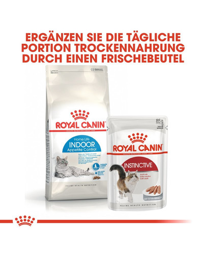 ROYAL CANIN INDOOR Appetite Control Trockenfutter für übergewichtige Wohnungskatzen 400 g