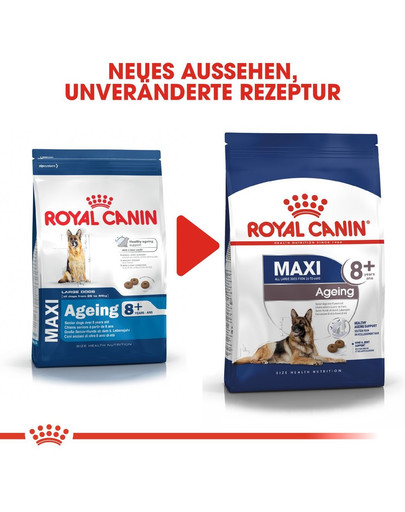 ROYAL CANIN MAXI Ageing 8+ Trockenfutter für ausgewachsene Hunde, große Rassen 15 kg