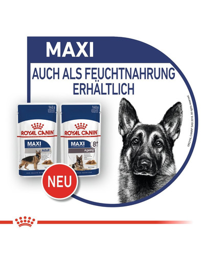 ROYAL CANIN MAXI Ageing 8+ Trockenfutter für ausgewachsene Hunde, große Rassen 15 kg
