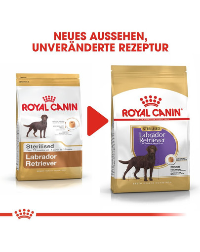 ROYAL CANIN Labrador Retriever Adult Sterilised Trockenfutter für kastrierte Hunde 12 kg