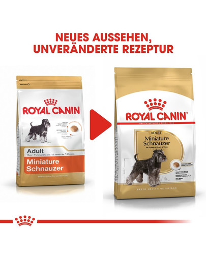 ROYAL CANIN Miniature Schnauzer Adult Hundefutter trocken für Zwergschnauzer 7.5 kg