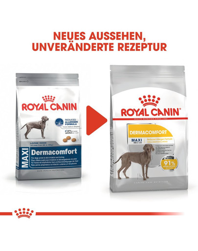 ROYAL CANIN MAXI Dermacomfort Trockenfutter für große Hunde mit empfindlicher Haut 12 kg