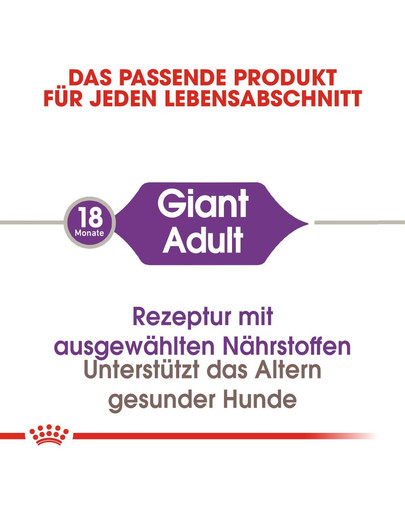 ROYAL CANIN GIANT Adult Trockenfutter für sehr große Hunde 15 kg