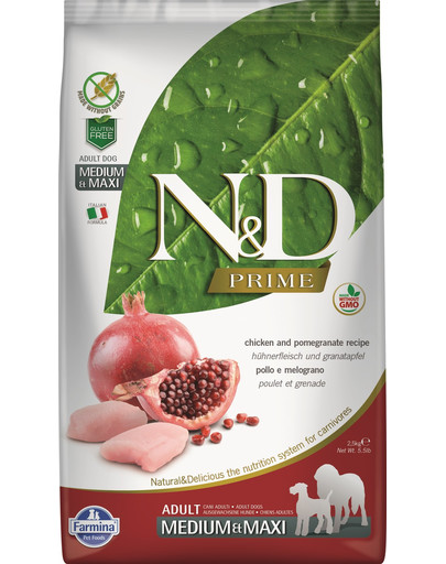 FARMINA N&D Prime Chicken & Pomegranate Adult Medium 2,5 kg