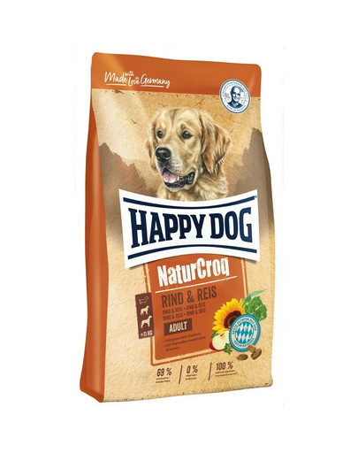 HAPPY DOG NaturCroq Rind & Reis 4 kg