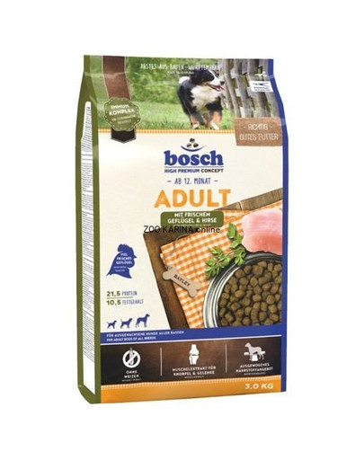 BOSCH Adult mit frischem Geflügel & Hirse 3 kg