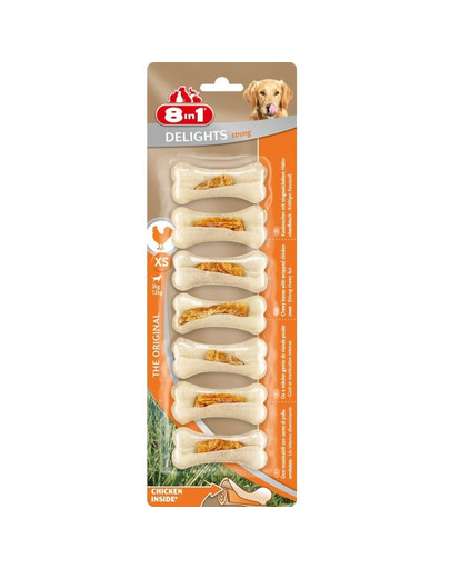 8in1 Delights Kauknochen Strong XS 7 Pack