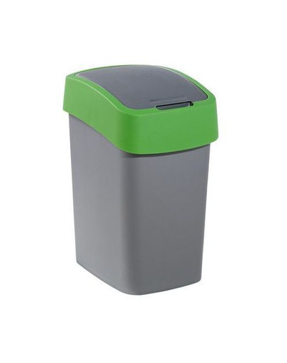 CURVER Mülleimer "FLIP BIN" 25 L silber/grün