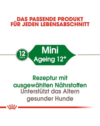 ROYAL CANIN MINI Ageing 12+ Trockenfutter für ausgewachsene Hunde, kleine Rassen 3,5 kg
