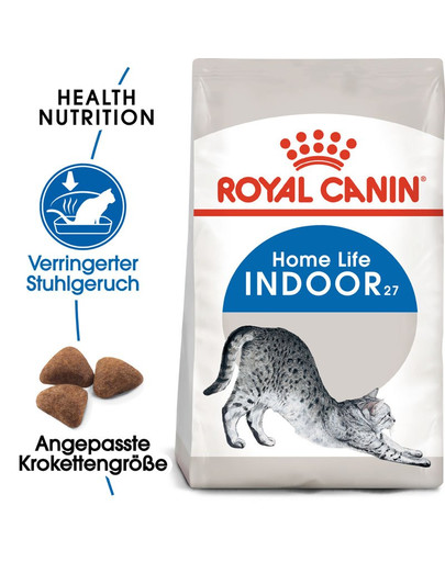 ROYAL CANIN INDOOR 27 Trockenfutter für Wohnungskatzen 400 g