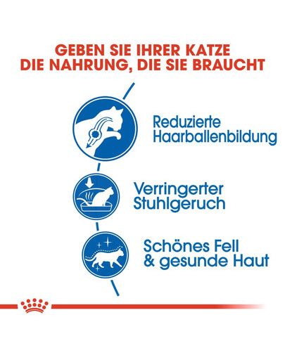 ROYAL CANIN INDOOR Longhair Trockenfutter für Wohnungskatzen mit langem Fell 4 kg