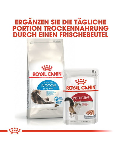 ROYAL CANIN INDOOR Longhair Trockenfutter für Wohnungskatzen mit langem Fell 400 g
