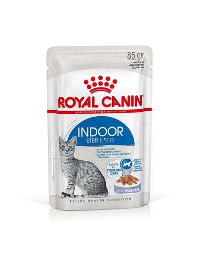ROYAL CANIN INDOOR Sterilised in Gelee Nassfutter für Wohnungskatzen 12 x 85 g