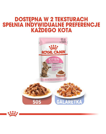 ROYAL CANIN KITTEN Sterilised Kittenfutter für kastrierte Kätzchen 12 x 85 g