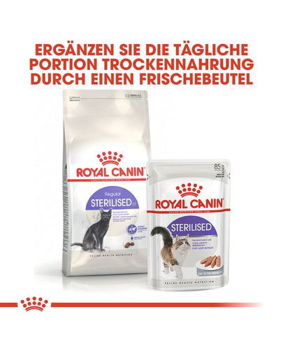 ROYAL CANIN STERILISED Trockenfutter für kastrierte Katzen 4 kg