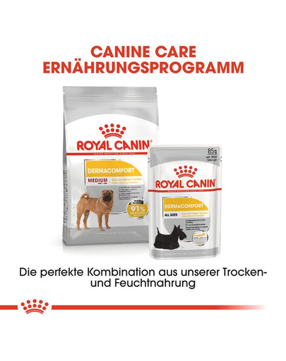 ROYAL CANIN MEDIUM Dermacomfort Trockenfutter für mittelgroße Hunde mit empfindlicher Haut 3 kg