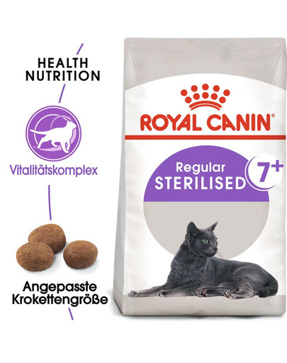 ROYAL CANIN STERILISED 7+ Trockenfutter für ältere kastrierte Katzen 400 g
