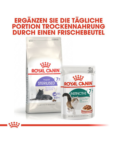 ROYAL CANIN STERILISED 7+ Trockenfutter für ältere kastrierte Katzen 10 kg