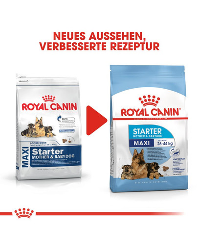 ROYAL CANIN MAXI Starter für tragende Hündin und Welpen 15 kg