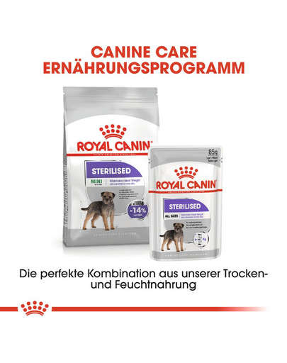 ROYAL CANIN STERILISED MINI Trockenfutter für kastrierte kleine Hunde 8 kg
