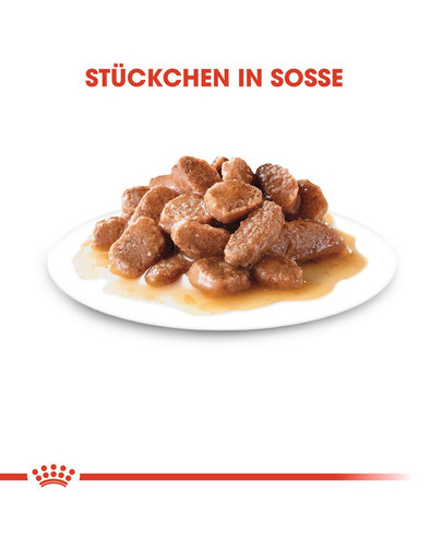 ROYAL CANIN Ultra Light Gravy Nassfutter in Soße für übergewichtige Katzen 12x85g