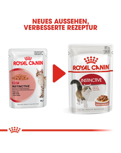ROYAL CANIN INSTINCTIVE Katzenfutter nass in Soße 12 x 85 g