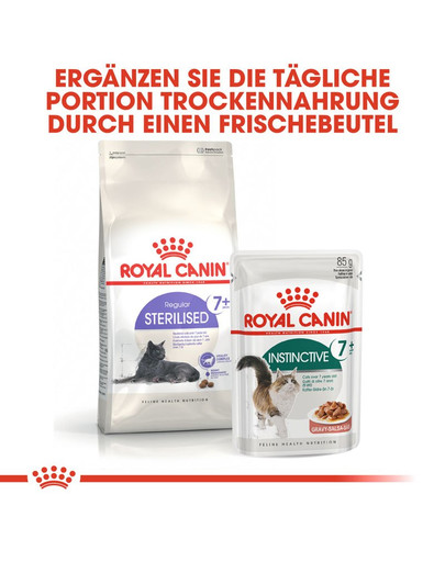 ROYAL CANIN INSTINCTIVE 7+ Nassfutter in Soße für ältere Katzen 12 x 85 g