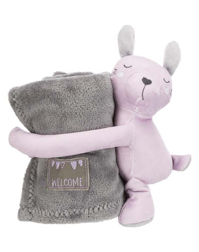 TRIXIE Junior Kuschel-Set 75 x 50 cm grau/flieder