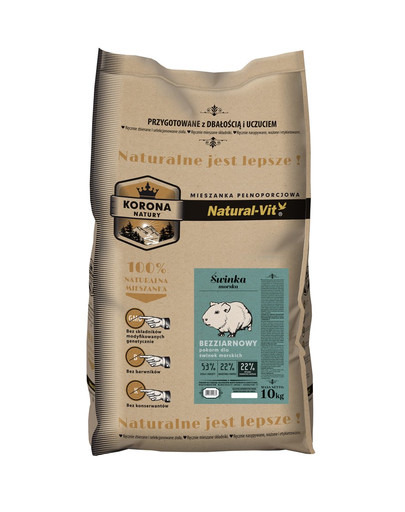 NATURAL-VIT Korona Natury Alleinfuttermischung für Meerschweinchen 10 kg