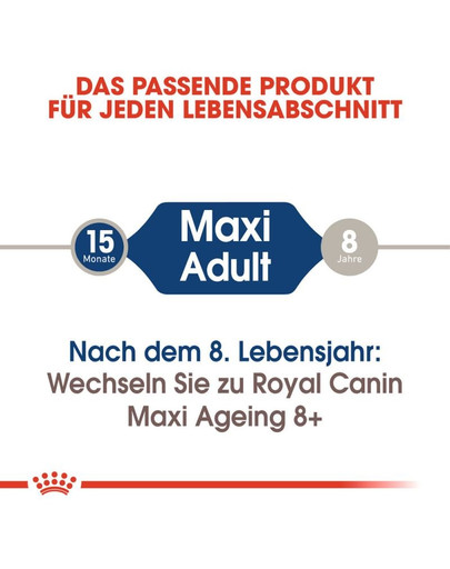 ROYAL CANIN MAXI ADULT Nassfutter für große Hunde in Soße 10 x 140 g