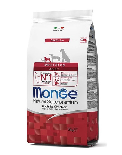 MONGE Mini Adult Hundefutter für kleine Rassen 800g