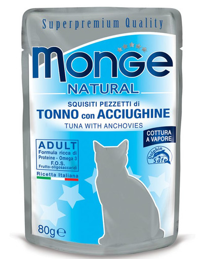 MONGE NATÜRLICHE TUNA MIT ANCHOIS IN DER GALERIE 80g