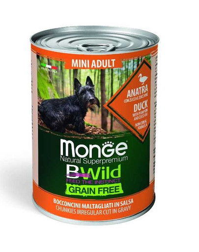 MONGE BWild GF Mini mit Ente 400g