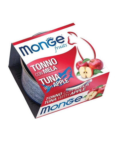 MONGE Fruit Cat Katzenfutter Thunfisch mit Apfel 80 g