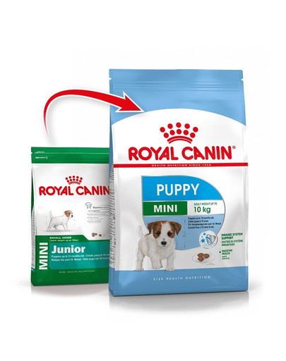 ROYAL CANIN MINI Puppy Welpenfutter trocken für kleine Hunde 8 kg + Mini Puppy 12x85 g