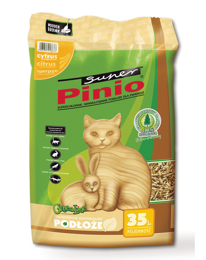 BENEK Super Pinio Katzenstreu Zitrus 35 l