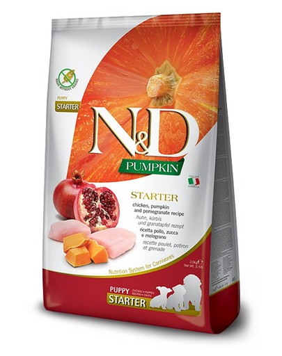 FARMINA N&D Kürbis Hund Welpe Alle Rassen Huhn & Granatapfel 2,5 kg
