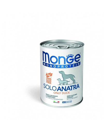 MONGE Monoprotein Solo Dog mit Ente 400 g